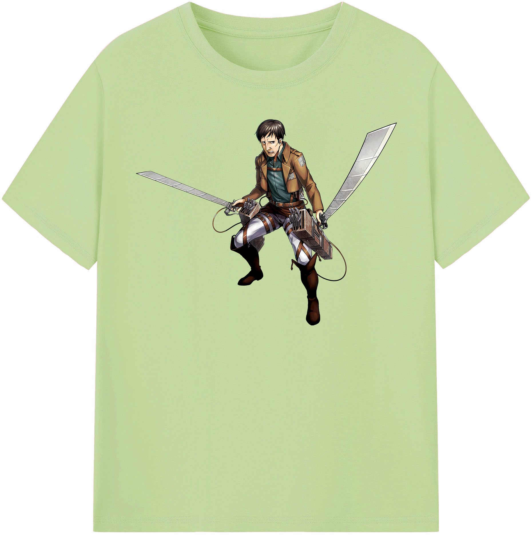 （画像用） 進撃の巨人 Attack on Titan 綿100％半袖Tシャツ（フロントプリント）